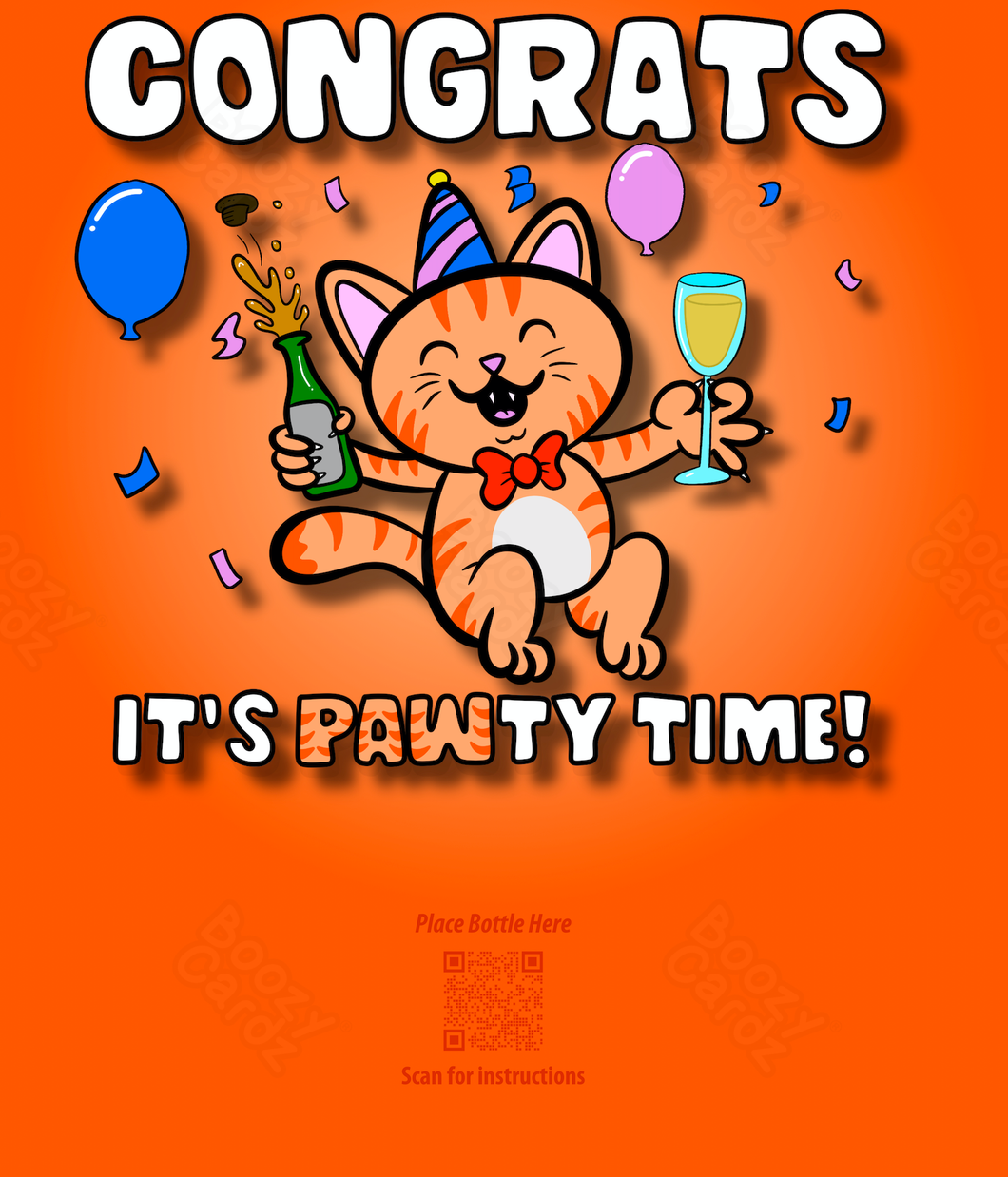 CONGRATS IT'S PAWTY TIME!