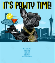 Load image into Gallery viewer, Boozy Greeting Card: It&#39;s Pawty Time (FRONT))
